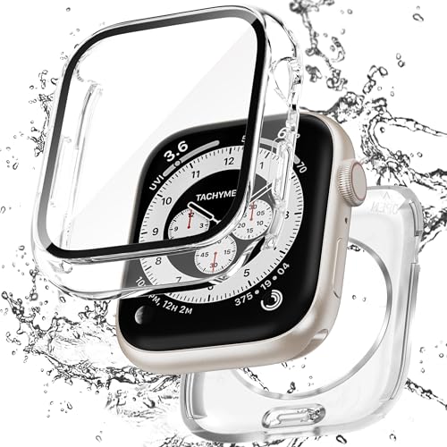 Full Protection Cover for Apple Watch Series 9/8/7 41mm - color: Clear, size: 41mm