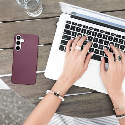 kwmobile Case Compatible with Samsung Galaxy A55 5G Case - Soft Slim Metallic TPU Silicone Cover - Metallic Lavender - color: Metallic Lavender, size: Galaxy A55 5G