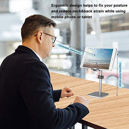 Headphone Stand Phone Holder (Black) - color: Black