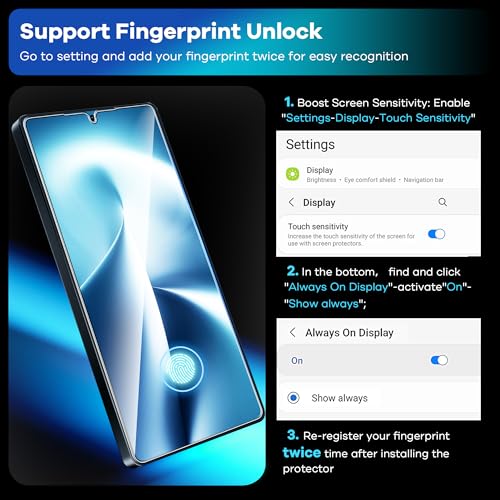 FANGTIAN 4-Pack for Samsung Galaxy S25 Ultra Screen Protector Film [6.9"] - size: S25 Ultra-6.9 Inch
