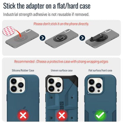 Bike Phone Mount,Mountain Bicycle Stem Cap Phone Holder,Fit All Stem Cap - color: 【1st Gen】Stem Cap Mount-Black