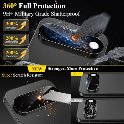 4 Pack Camera Lens Screen Protector Compatible with Google Pixel 11 Pro - size: Pixel 11 Pro