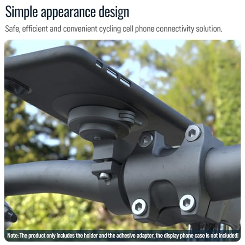 Bike Phone Mount,Aluminum Handlebar Out Front Bicycle Holder,Quick Lock - color: 【1st Gen】Handlebar Mount-Black