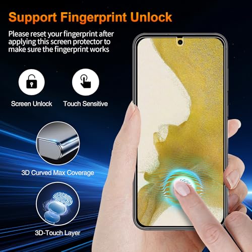 2 Pack for Samsung Galaxy S22 Anti-Glare Matte Privacy Screen Protector 6.2 inch, Smooth and Responsive Touch Flexible EPU Film, [Support Fingerprint Unlock] [Self-Healing] [Not Glass] - size: Samsung Galaxy S22