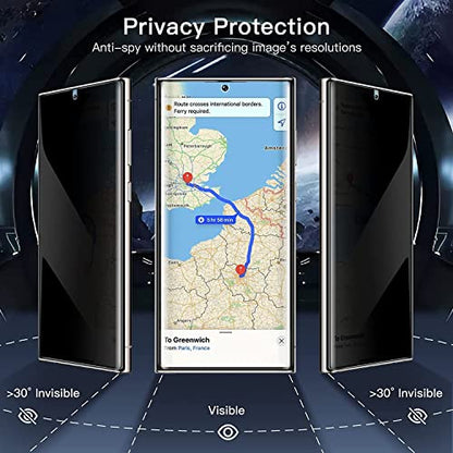 TPU Privacy Screen Protector for Samsung Galaxy S23 Ultra, 3 Pack - size: Samsung Galaxy S23 Ultra
