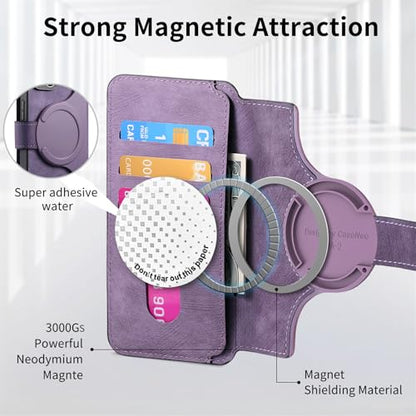 2 in 1 Detachable Wallet Case for Google Pixel 10a CMG Purple | PU Leather Magnetic Flip Folio Case with RFID Blocking Card Holder, Credit Card Slots Kickstand, Shockproof Protective Cover - color: Purple, size: Google Pixel 10a