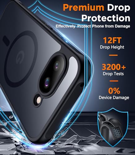SPIDERCASE Magnetic for Google Pixel 9A Case, Black - color: Black, size: Pixel 9A