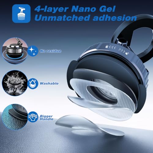 JOUJBAIL Upgraded Car Phone Holder for Magsafe [108LBS Ultra Suction] 360° Adjustable Vacuum Magnetic Phone Holder, Foldable Cell Phone Mount for iPhone 12-17 Series & Android, Great Gifts