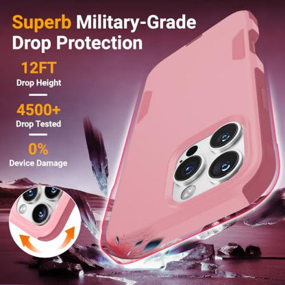jaroco Magnetic for iPhone 16 Pro Max Case Heavy Duty Rugged Dual-Layer Pink - color: Pink, size: iPhone 16 Pro Max