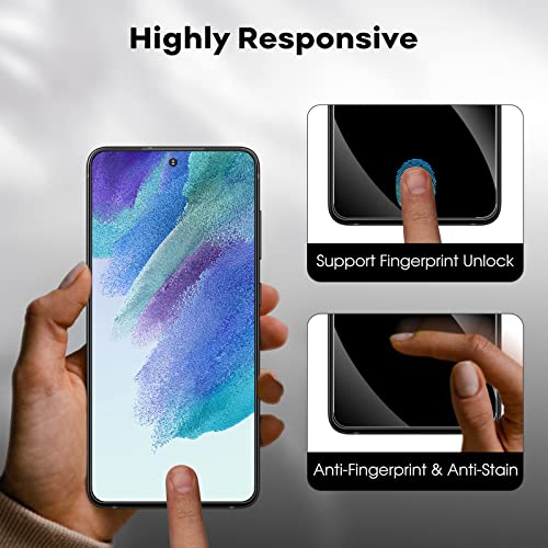 JETech Screen Protector for Samsung Galaxy S21 FE, 2+2 Pack - size: Galaxy S21 FE