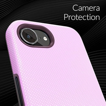 Crave for iPhone 17e Case and iPhone 16e Case, Shockproof Protection Dual Layer Case for iPhone 17e, iPhone 16e (6.1 inch) - Lilac - color: Lilac