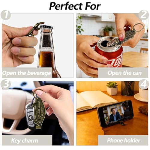Ahiller Keychain Bottle Opener and Simple Phone Stand - color: Bronze
