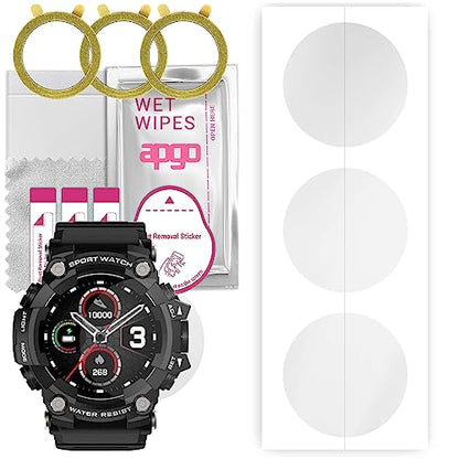 apgo 3x Hydrogel Ultra-Clear Screen Protector for Manta SWT03BP, Hydrogel Film, Flexible, Soft TPU with positioning layer easy installation