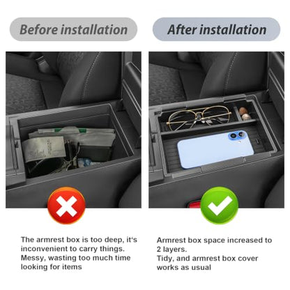 SKTU 2Pack for 2026 2027 Nissan Sentra Center Console Organizer ABS - color: 2026 2027 Sentra Double Layers Console Organizer