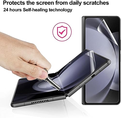 3 Pack for Samsung Galaxy Z Fold 6 Screen Protector [Not Glass], Anti-Scratch, Compatible Fingerprint, Full Adhesive Flexible Film for Samsung Galaxy Z Fold 6 - size: for Samsung Galaxy Z Fold 6