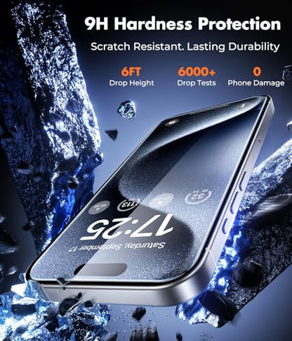 UNBREAKcable iPhone 15 Pro Screen Protector & Camera Lens Protector - size: iPhone 15 Pro