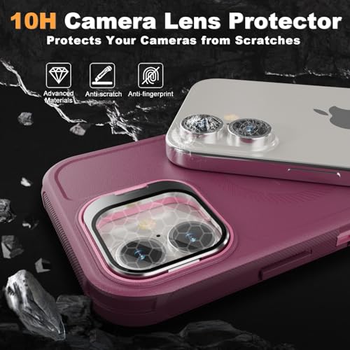 Follaroma for iPhone 16 Case,Magnetic,Heavy Duty Case,6.1'',Purple-Pink - color: Purple-pink, size: iPhone 16 6.1''