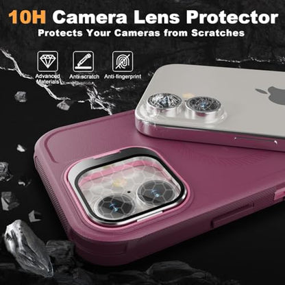 Follaroma for iPhone 16 Case,Magnetic,Heavy Duty Case,6.1'',Purple-Pink - color: Purple-pink, size: iPhone 16 6.1''