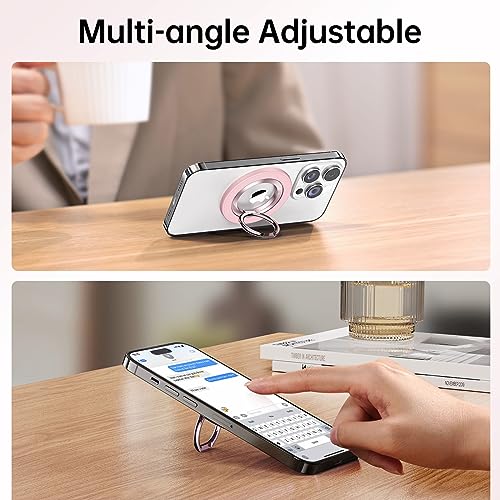 SYNCWIRE for MagSafe Phone Grip, Magnetic Phone Ring Holder - color: Light Pink