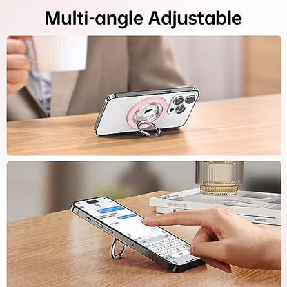SYNCWIRE for MagSafe Phone Grip, Magnetic Phone Ring Holder - color: Light Pink