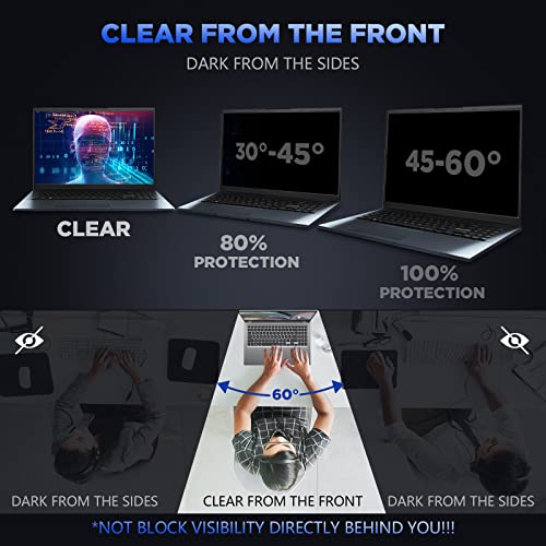 Magicmoon 16 Inch Privacy Screen Filter for 16:10 Aspect Ratio Monitor