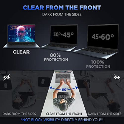 Magicmoon 16 Inch Privacy Screen Filter for 16:10 Aspect Ratio Monitor