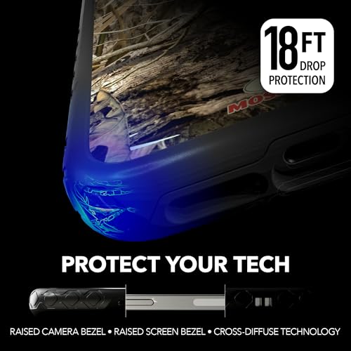 Mossy Oak | Shadow Grass | Dual-Layer Case in Onyx Black Designed for iPhone 13 Pro Shock & Drop Proof - Durable | As Seen on Shark Tank - color: Shadow Grass | Onyx Black, size: Apple iPhone 13 Pro
