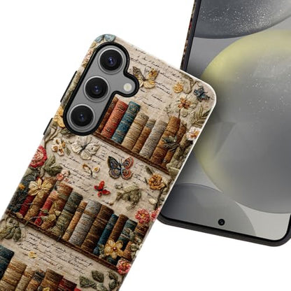 Compatible with Samsung Galaxy S23 FE Case,Glossy Case All-Round Protection Shockproof Anti-Scratches TPU Cover,Cases for Man Woman-Antique Bookshelf - color: Antique Bookshelf, size: Galaxy S23 FE