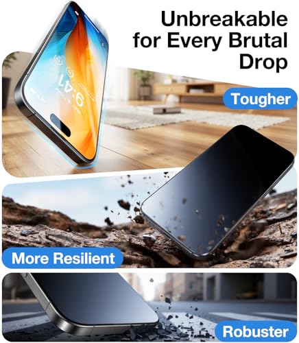 UltraGlass Top 9H+ Armor for iPhone 17 Pro Screen Protector Glass, 2 Pack - size: iPhone 17 Pro