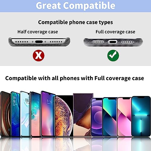 TACOMEGE Phone Tether Tab for iPhone, Cell Phone Lanyard Patch, Phone Strap Replacement Part for All Full Phone Cases (Blue) - color: Blue