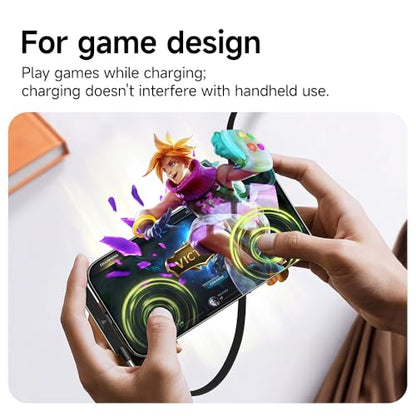 NKV 240w Stand Data Cable Invisible Foldable Holder Charger Cable - style: Orange, Data Cable Set
