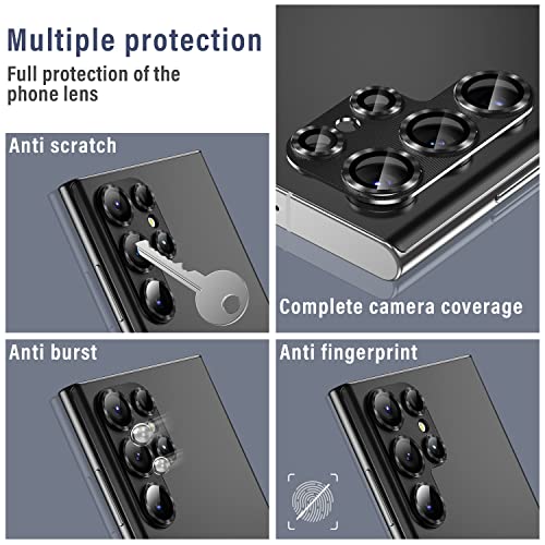 PASNEW Camera Protector for Samsung Galaxy S25 Ultra,1 Pack(Black)