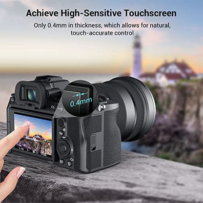 SMALLRIG Screen Protector for Sony Alpha 7CR / Alpha 7C II/Alpha 6700 / ZV-E1 / Alpha 7 IV, 0.4mm Ultra-Thin Tempered Glass (4-Pack) - 3750B