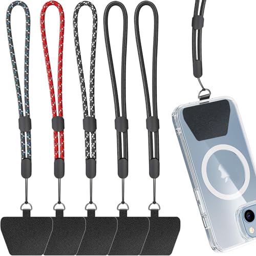 Limvory Cell Phone Lanyard, 5 Pack Adjustable Phone Wrist Strap - color: Mix Color
