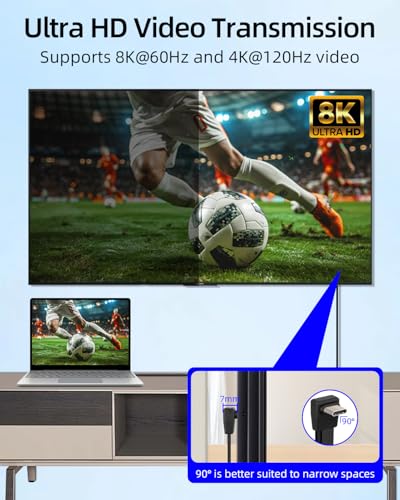 80Gbps Short USB 4 Flat Cable,USB C Fast Charging Cable,PD 240W 90 Degree USB Type C Male to USB Type C Male Charging Cable,8K@60Hz Video Display for Phone,Tablets,Laptops(0.21FT/67MM) - style: male to male