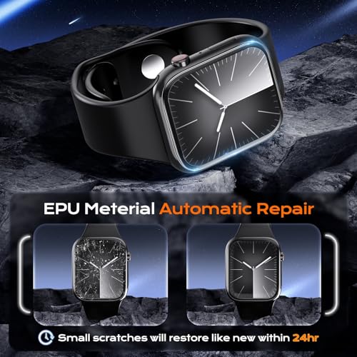 3Pcs for Apple Watch Series 7/8/9 Screen Protector 45mm - size: Series 7/8/9 45MM