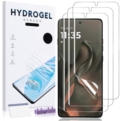 3 Pack Screen Protector for Motorola Edge 2025, Premium Soft TPU (Not Glass), Self-Healing, Full Coverage, Touch Sensitive, Bubble Free, HD Clear Screen Protector for Moto Edge 2025