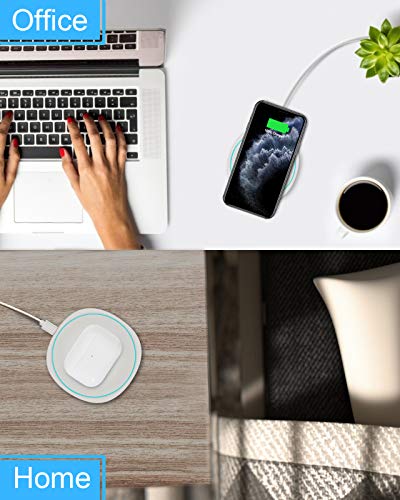 NANAMI 10W Max Wireless Charger Pad for iPhone, Samsung and Other Devices - color: White