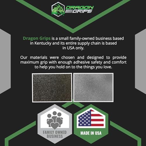 Dragon Grips 5"x7" Multi-Purpose Rubber Grip Tape, Black, Pack of 2 - color: Black, size: 5x7 (Pack of 2)