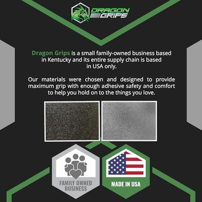 Dragon Grips 5"x7" Multi-Purpose Rubber Grip Tape, Black, Pack of 2 - color: Black, size: 5x7 (Pack of 2)