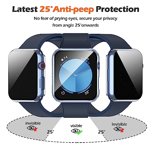 Misxi Privacy Case for 40mm Apple Watch SE3/SE2/SE/Series 6/5/4 - color: Transparent, size: 40mm