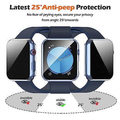 Misxi Privacy Case for 40mm Apple Watch SE3/SE2/SE/Series 6/5/4 - color: Transparent, size: 40mm