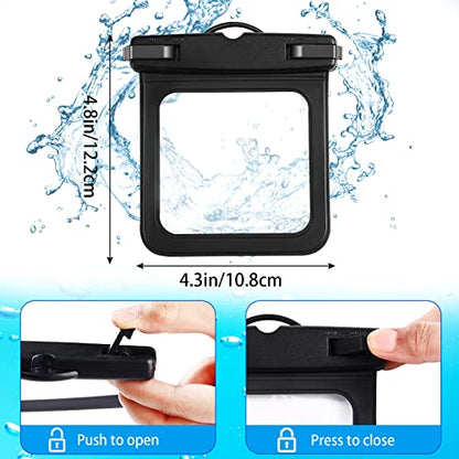 2 Pack Waterproof Car Key Fob Case, Small Waterproof Pouch Floating Keys Holder Pouch for Keys ID Credit Card Cash, Fob Holder for Swimming Submersible Kayaking Boating Snorkeling