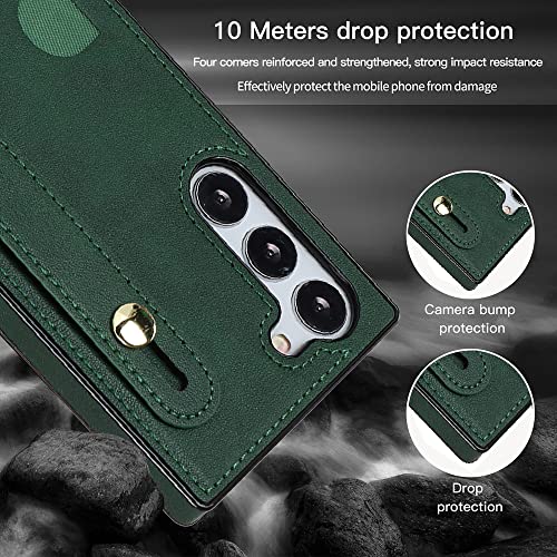 CCSmall for Samsung Galaxy S23+ Plus Crossbody Case w Card Holder KB Green - color: Green, size: Galaxy S23 Plus
