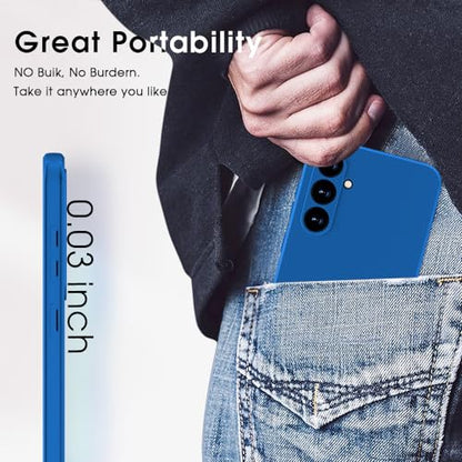 X-level Samsung Galaxy S23 FE Case Slim Fit Ultra-Thin Super Soft TPU [Guardian Series] S23 FE Phone Back Cover Light Protective Matte Finish Coating Case for Samsung S23 FE/ S23 FE 5G - Blue - color: Blue