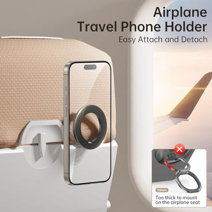 SYNCWIRE Magnetic Phone Ring Holder, for MagSafe Phone Grip Stand Kickstand - color: Black