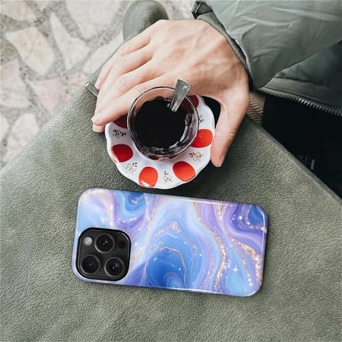 Case for iPhone 14 Pro, Shockproof Hybrid Protective Phone Case, Dual-Layer Drop Protection Anti-Scratch, Blue Purple Fluid - color: Blue Purple Fluid, size: iPhone 14 Pro