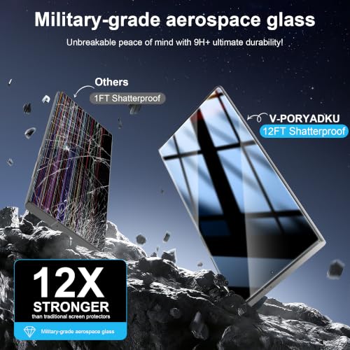 V-PORYADKU 2+2 Pack for Samsung Galaxy S23 Ultra Privacy Screen Protector - size: 6.8-inch