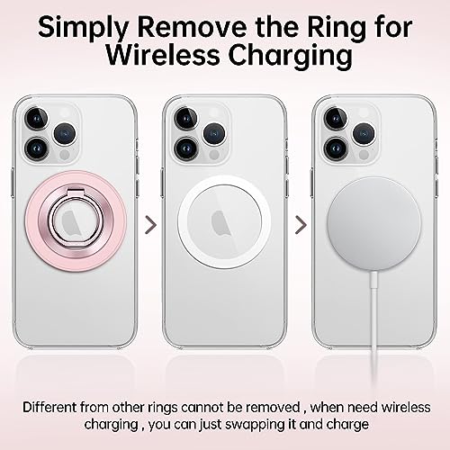 SYNCWIRE for MagSafe Phone Grip, Magnetic Phone Ring Holder - color: Light Pink