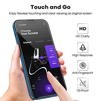 JETech Full-Coverage Screen Protector for iPhone 13/13 Pro/17e, 3-Pack - size: iPhone 13/13 Pro/17e